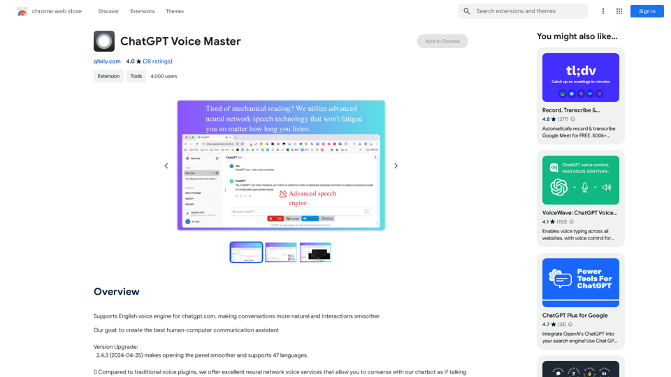 ChatGPT Voice Master