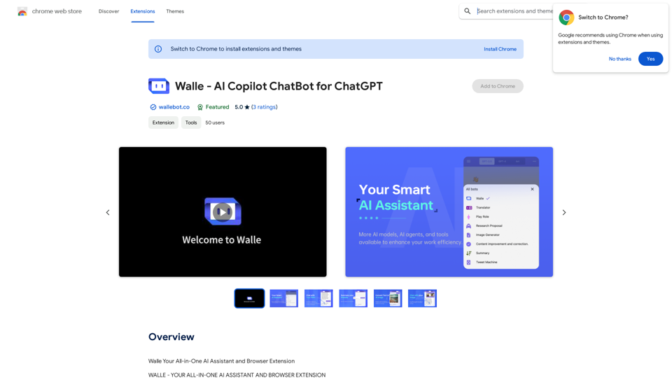 Walle - Copiloto de IA ChatBot para ChatGPT 
