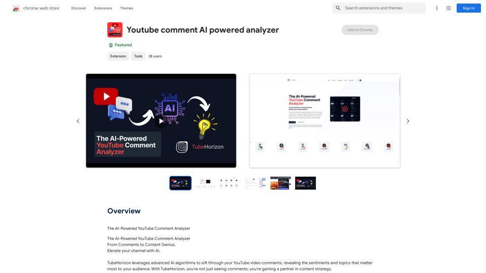 YouTube Comment AI Powered Analyzer 
