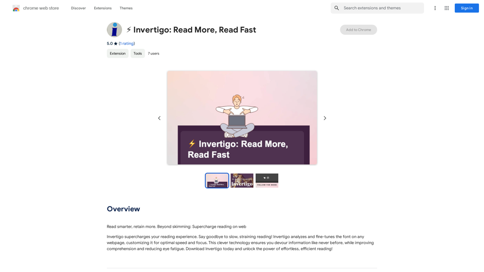 ⚡️ Invertigo: Read More, Read Faster 
