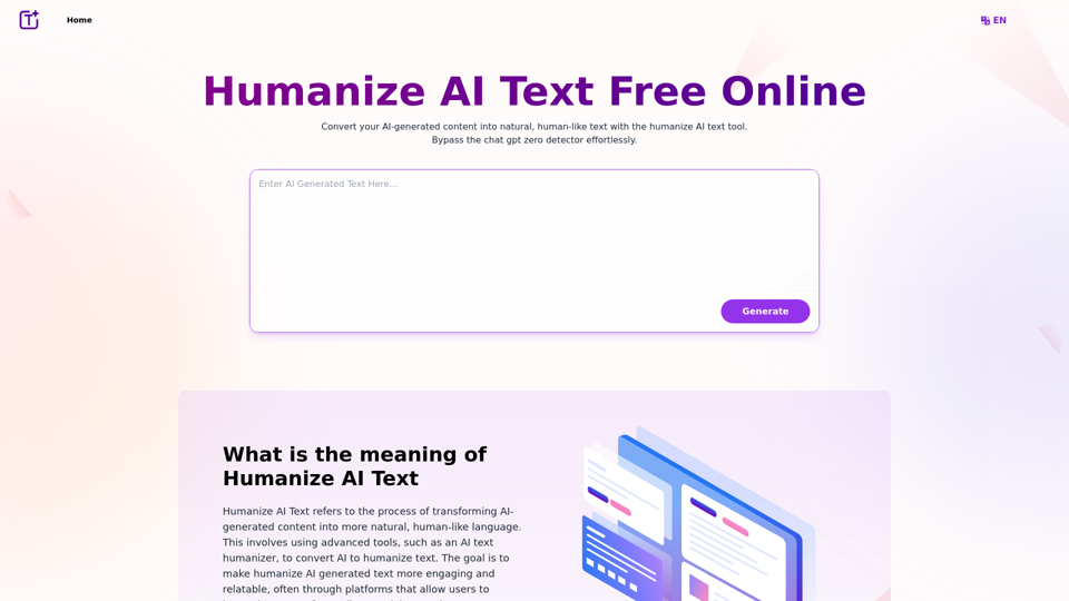 Humanize.im : Humaniser le texte d'IA gratuitement en ligne 
