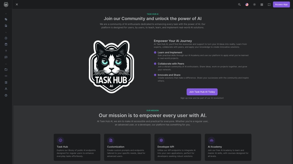 Join Task Hub AI - Empower Your AI Journey Today! 
