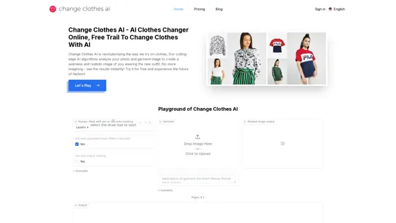 Change Clothes AI - KI-Kleiderwechsler Online, Kostenlose Testversion zum Kleiderwechsel mit KI