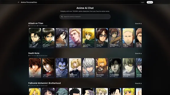 Anime AI Chat - Chat with Anime Characters | Anime Personalities