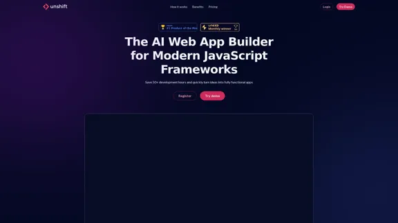 Le Constructeur d'Applications Web | Unshift AI