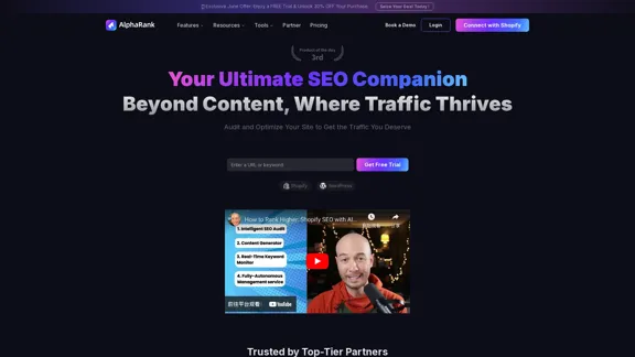 Boost SEO with AlphaRank: One-Click for SEO Content by Unique Algorithm