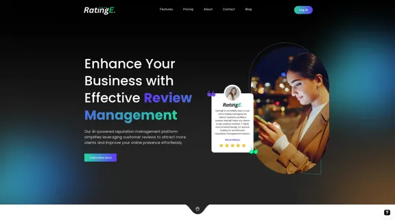 RatingE | Revolutionary Review Management Platform