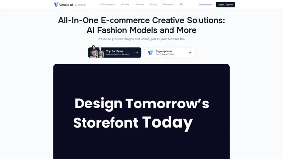 Vmake AI - All-In-One E-commerce
Creative Solutions