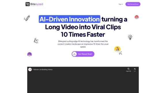 BiteSized AI-powered Video Repurposing Tool