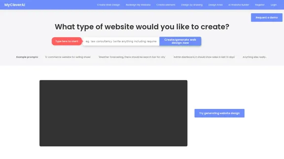 AI Website Builder for Generating Website Design (CSS/HTML) - MyCleverAI