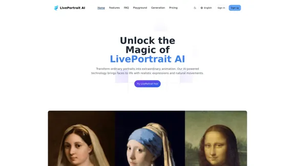 LivePortrait AI: Создавайте потрясающую AI-анимацию портретов за считанные минуты