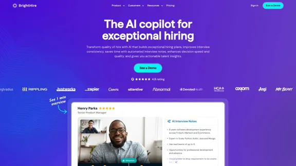 Interview Intelligence Platform for Streamlined Hiring | BrightHire