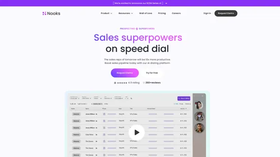 Nooks | AI-Powered Parallel Dialer and Virtual Salesfloor