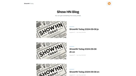 Blog | ShowHNToday