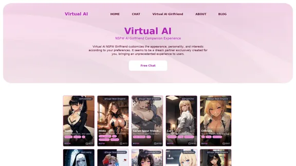 バーチャル AI-NSFW AI ガールフレンド コンパニオン エクスペリエンス