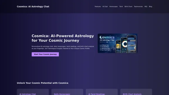 Cosmica: KI-Astrologie-Chat | Tägliche Horoskope & Tarot-Anleitung