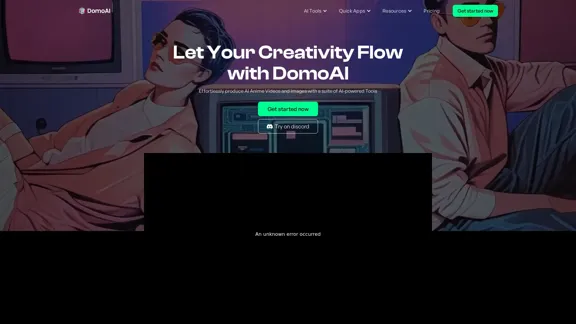 DomoAI | Generador de Arte con IA y Conversor de Video a Animación