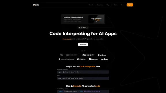 Open-source Code Interpreting for AI Applications