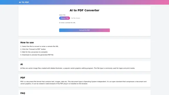 AI 转 PDF