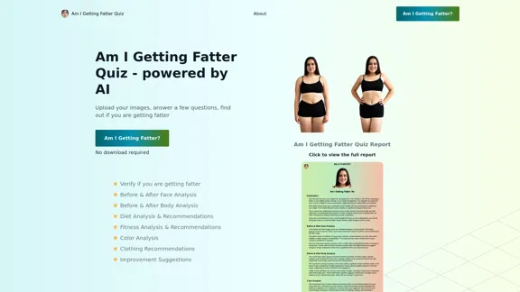 Am I Getting Fatter Quiz - Find out with AI