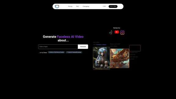 AI Shorts Generator | Faceless Videos