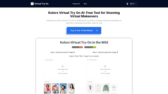 Kolors Virtual Try On AI：免費工具打造絕美虛擬試穿