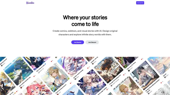 Komiko | Créez des bandes dessinées et des webtoons avec l'IA