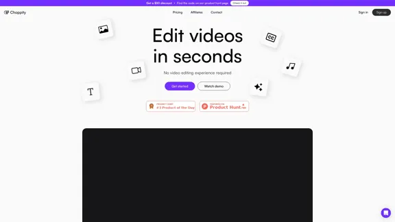 Choppity - Edição de vídeo com IA