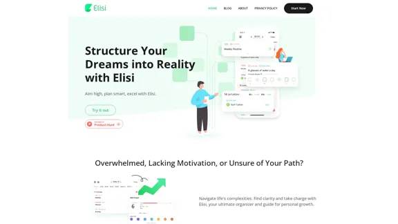 Digital All-in-One Planner for Productivity & Time Management | Elisi