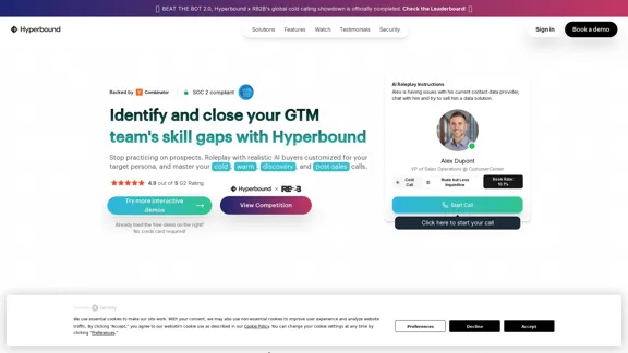 Hyperbound | Plataforma de Simulação de Vendas e Aprimoramento de Habilidades com IA