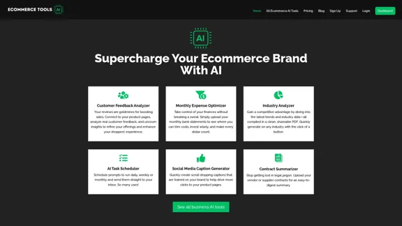 Votre suite d'outils d'IA pour le commerce électronique - Outils d'IA pour le commerce électronique