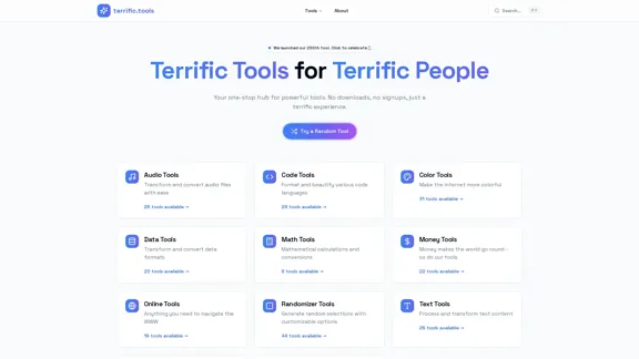 terrific.tools - 無料オンラインツール