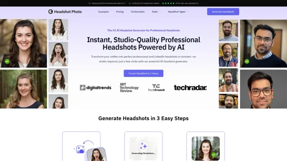 Professional Headshots Created with AI