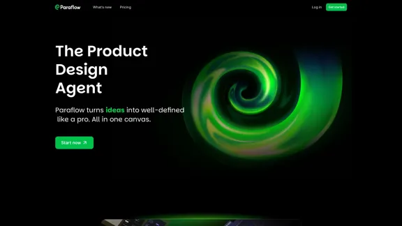 Paraflow｜Agente de Design de Produto de IA para Especificações Bem Definidas