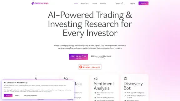 Исследование акций и торговые идеи на основе ИИ от Edge Hound