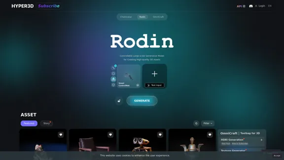 Rodin - Free AI 3D Model Generator from Images