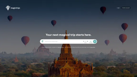 MagicTrips - Your next magical trip starts here - Create personalized travel itineraries in seconds based on your preferences.