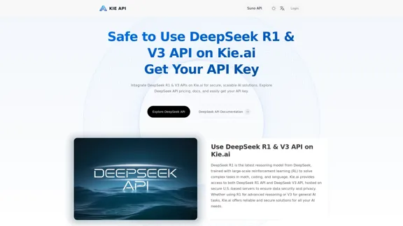 Safe to Use DeepSeek R1 & V3 API on Kie.ai