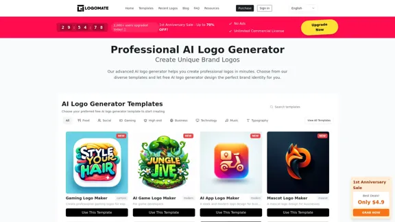 AI Logo Generator - Design Professional Logos on the Web