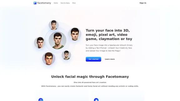 Facetomany: 3D, Emoji, Pixel Art, and More