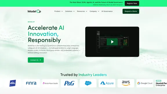 ModelOp is the top AI governance software for businesses.