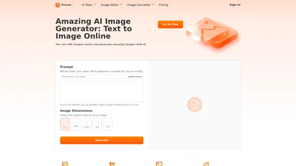 Free AI Image Generator | Prompt Generator and AI Image Creator