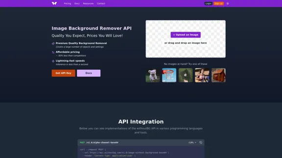 Image Background Remover API