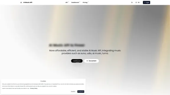 AI Music API - Access audio API, Music AI Models, and More