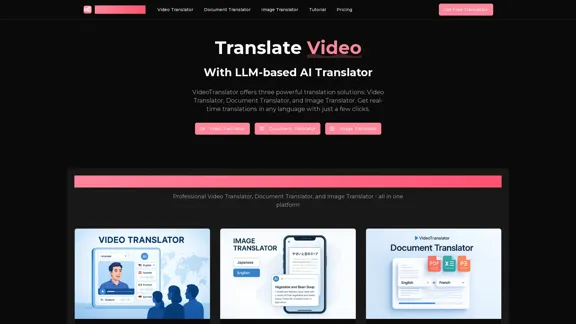 AI Video Translator, Document Translator & Image Translator