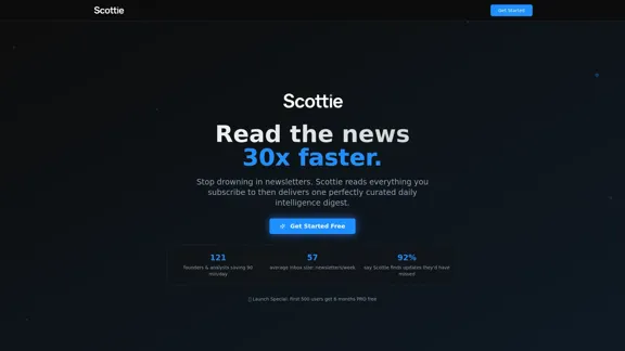 Scottie - 人工智能驱动的每日新闻摘要