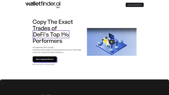 Wallet Finder.ai | Entdecken Sie rentable DeFi-Wallets und Handelsinformationen
