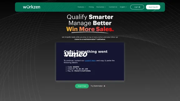 Wurkzen | Create Advanced AI Sales Teams