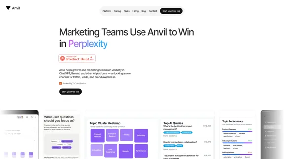 Anvil | the SEO platform for the AI age