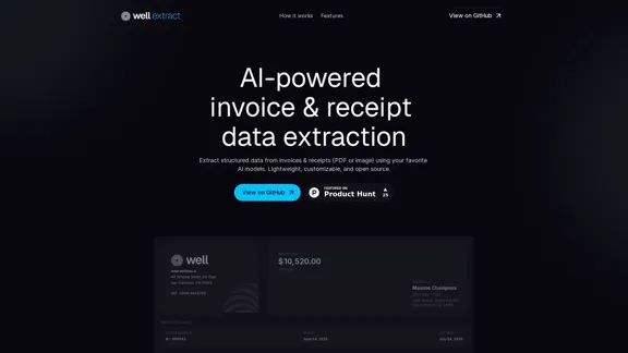 Well Extract – Extracting invoice data for developers